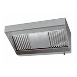 thumbnail of Hotte professionnelle adossée trapézoïdale motorisée 2500x900 mm – Inox grande profondeur avec moteur intégré  - FAE
