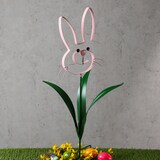 thumbnail of Hase BUNNY Osterhase Beetstecker Gartendeko H: 61,5cm rosa