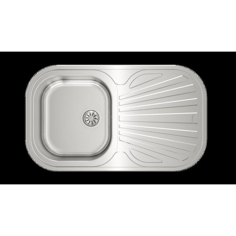 Teka Stylo 1C 1E Lavabo sobre-encimera Rectangular Acero inoxidable