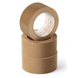 thumbnail of Cinta Adhesiva Ecológica de Papel Kraft color Marrón. Cinta de Carrocero para Embalaje. Ofituria  (72 mm x 45 mts - Kraft, 3 Rollos)