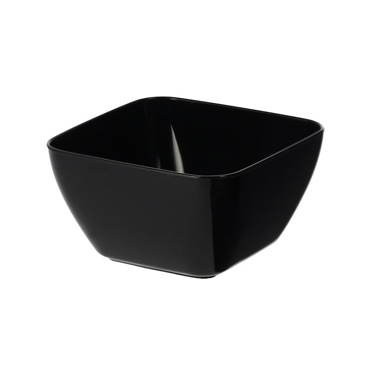 MONOUSO - Servierschüssel Plastik schwarz 75ml 5x5x3cm (200 Stück)