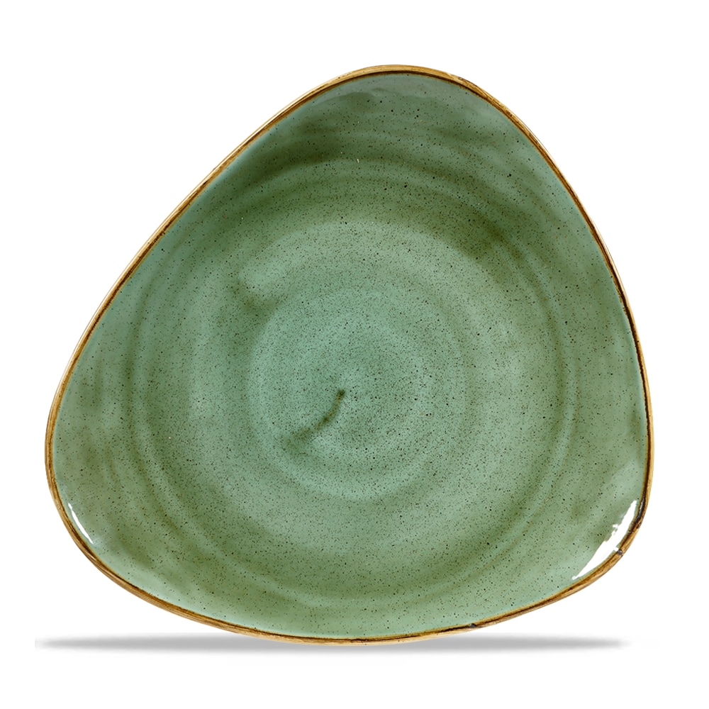 Churchill Stonecast Teller Triangle 26,5 cm, Samphire Green