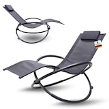 thumbnail of Premium Gartenliege X-FORM | Schwungliege Relaxliege Gartenstuhl| mit Kopfkissen | wetterfest ergonomisch Relaxsessel | belastbar bis 160Kg