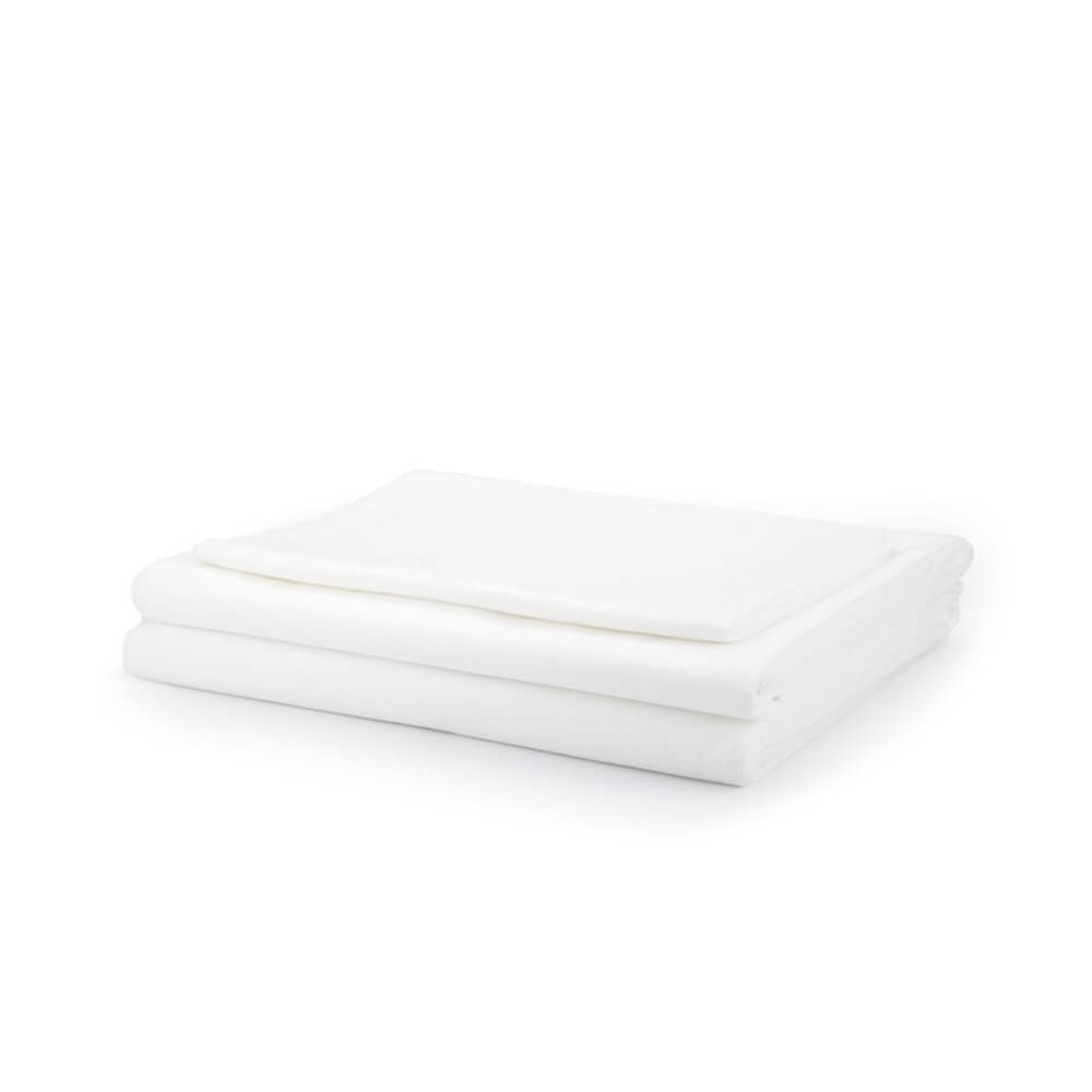 Kit lenzuola singole monouso, igieniche, soffici e morbide al tatto, e in materiale che resiste fino a due settimane (1 pezzo)