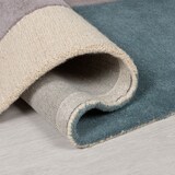 thumbnail of Eleganter Wohnzimmer-Teppich `Aire`, 100% Wolle, Farbe: Türkis-Beige, 120x170 cm | Kadima Design
