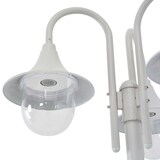 thumbnail of Helloshop26 - Lampadaire de jardin E27 220 cm aluminium 3 lanternes blanc 02_0042540