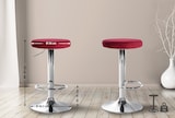 thumbnail of Barhocker Ponte Samt-Bezug rot/chrom