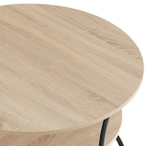 thumbnail of tectake Mesa de café Cromford 80x46cm  Madeira Industrial Clara, Carvalho Sonoma