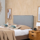 thumbnail of Tête de lit Berlin 150x100 cm, Tissu Grey, Épaisseur Totale de 8 cm