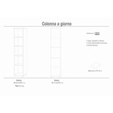 thumbnail of SARMOG COLONNA A GIORNO H182 L38 KIT in truciolare nobilitato color ossido bianco