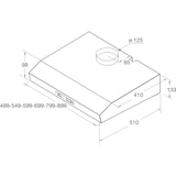 thumbnail of Bauknecht DC5460 IN1 Dunstabzugshaube Breite 60cm Unterbau-Abzugshaube