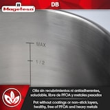 thumbnail of Magefesa DB - Olla Express Rápida de 5 Litros, Acero Inoxidable 18/10, Apta para Todo Tipo de Cocinas Incluida Inducción, 5 Sistemas de Seguridad