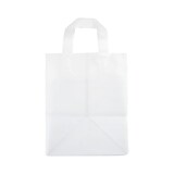 thumbnail of Gefrostete Plastiktasche mit weichen Griffen aus transluzentem HDPE 22 + 21 x 28 cm je 250 - Gimex