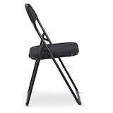 thumbnail of Klappstuhl 6er-Set, klappbarer Gästestuhl, gepolstert, leicht und bequem, Belastbarkeit 100 kg, Schwarz/Schwarz, Raburg Paul