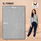 thumbnail of Monzana Heizdecke 180x130cm Teddy Fleece Grau 120W Timer Waschbar Überhitzungsschutz