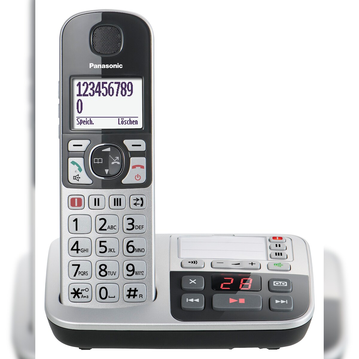 Panasonic KX-TGE520GS Senioren Schnurlostelefon mit