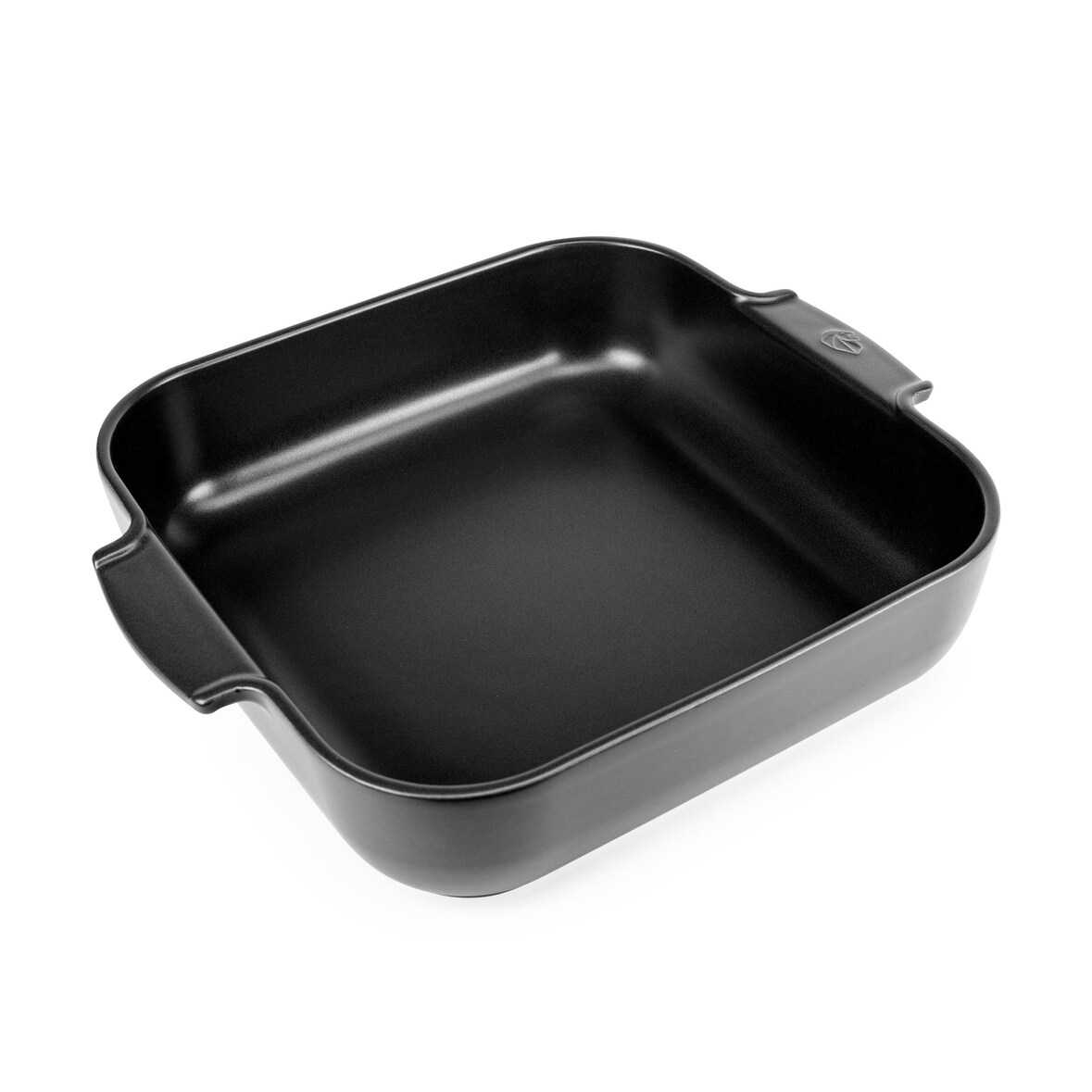 PEUGEOT Keramik Auflaufform APPOLIA 36cm Quadratisch Satin-Schwarz Spülmaschinenfest