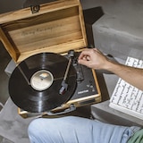 thumbnail of Tocadiscos Bluetooth PRIXTON VC400 Reproductor y Convertidor de Vinilos - Madera