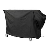 thumbnail of METRO PROFESSIONAL Barbacoa de carbón con ruedas, 137 x 68 x 94 cm, funda protectora y mesa lateral, acero/acero inoxidable, negro