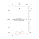 thumbnail of Cella frigorifera negativa con unità 2100x3000x2200 - Combisteel