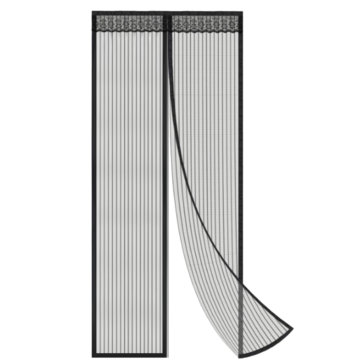 VerminBuster Fliegenvorhang Magnetisch - Luxus Türgitter - 210 x 90 cm - Türvorhang - Türgittervorhang