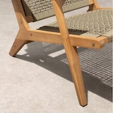 thumbnail of Transat Fauteuil de jardin bas en bois d'Acacia FSC et en résine tressée - modele MERIDA - Vert olive AUCUNE