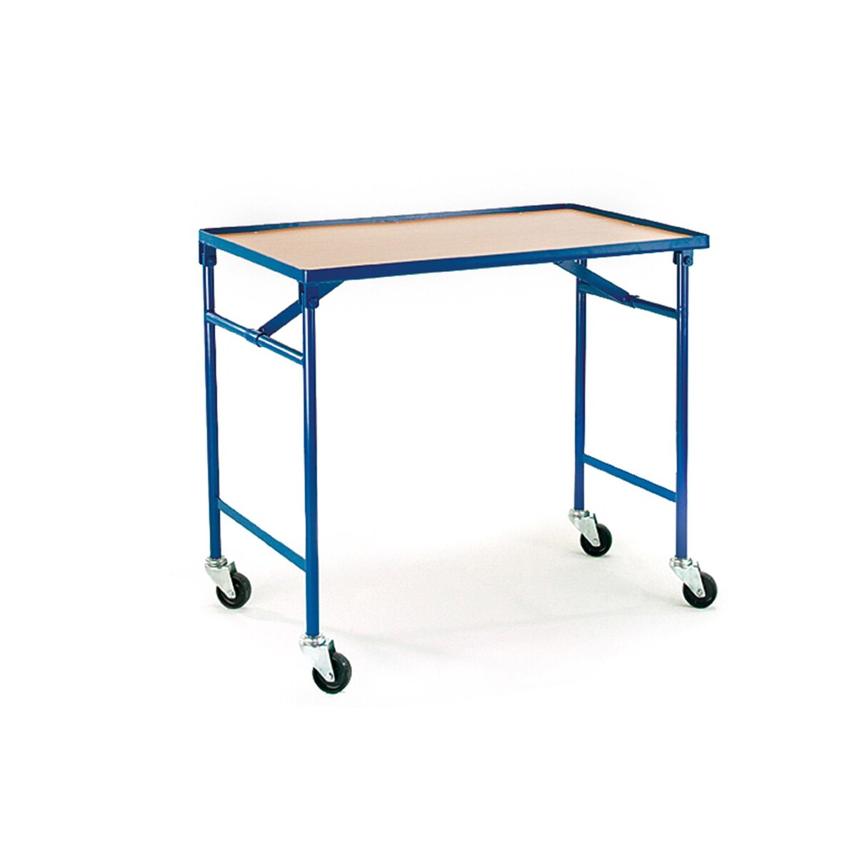 Rollcart Faltbarer Tischwagen 06-7016, Ladefläche 1000x600 mm, Tragkraft 150 kg, blau