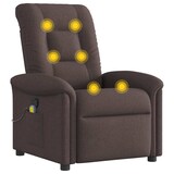thumbnail of vidaXL Massagesessel Dunkelbraun Stoff