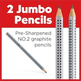 thumbnail of Faber-Castell Jumbo Grip potlood, verpakking van 2 in blisterkaart