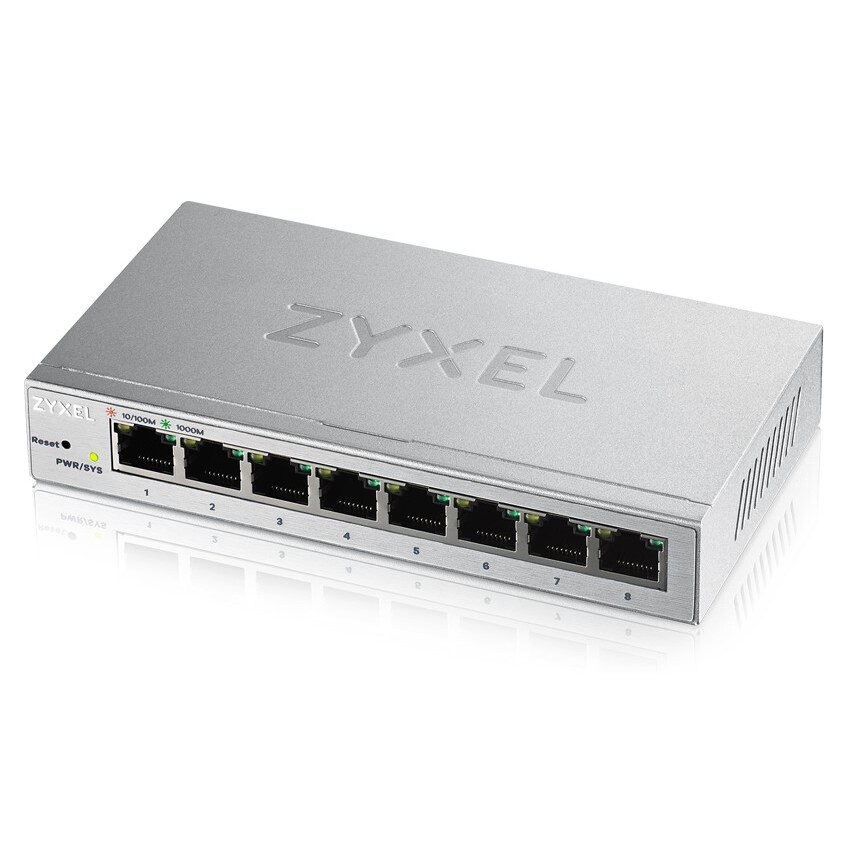 Zyxel GS1200-8 Managed Gigabit Ethernet (10/100/1000) Silber