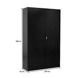 thumbnail of PROREGAL Stahlschrank BEE mit 7 lackierten Fachböden | HxBxT 195x120x42cm | Anthrazit-Anthrazit | Werkstattschrank Werkzeugschrank Aktenschrank
