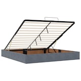 thumbnail of vidaXL Ottoman-Bett mit Matratze Dunkelgrau 160x200 cm Samt
