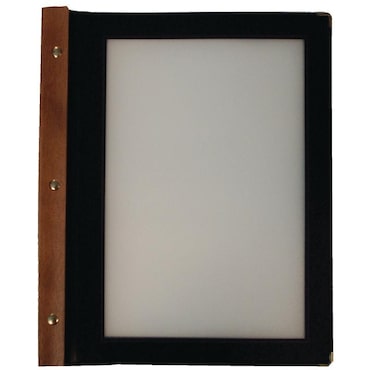 Porte-menu en bois Securit noir A4