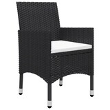 thumbnail of Helloshop26 - Conjunto de comedor de jardín exterior negro de 3 piezas 02_0013656