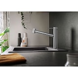 thumbnail of BLANCO AMBIS-S Armatur / Edelstahl gebürstet / Zugauslauf / Niederdruck -