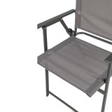 thumbnail of COSTWAY 2er Set Gartenstühle, Hochlehner Klappstühle Grau