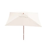 thumbnail of Sonnenschirm Florida, Gartenschirm Marktschirm, 3x4m Polyester/Holz 6kg ~ creme