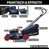 thumbnail of Rasenmäher Benzin mit Antrieb BR460 – 5,4PS (4,0kW), 46cm Schnittbreite, Mulchen, Schnitthöhenverstellung, Easy Clean Anschluss,60L Korb