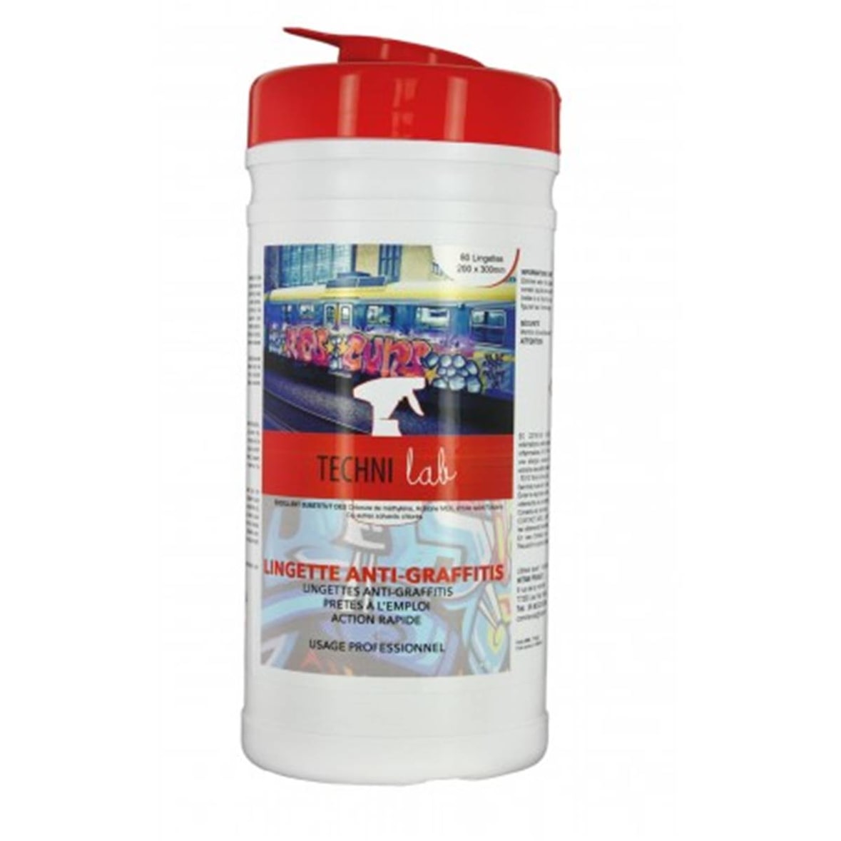 Lingettes anti-graffitis multi-surfaces - Boite 80 lingettes - HITAM