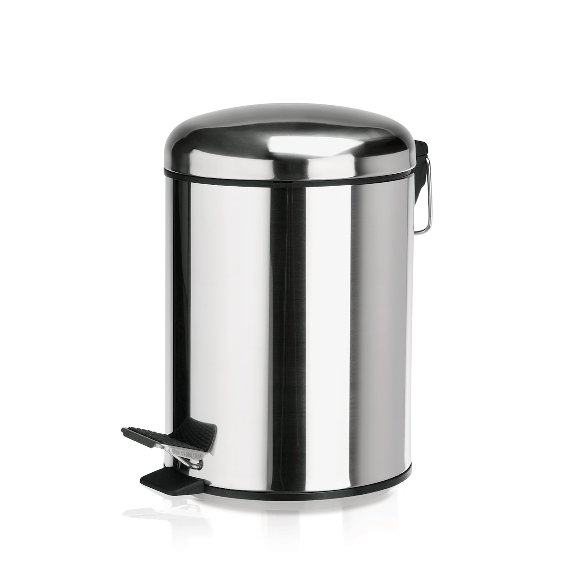 Poubelle à pédale avec bac plastique Ø 25 cm 12 ltr inox plastique - Was Germany