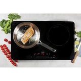 thumbnail of Domo piastra doppia induzione nera 3500 watt 7 livelli di potenza