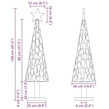 thumbnail of vidaXL Kerstboom met standaard Bruin 120 cm Massief teakhout