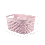 thumbnail of Mittlerer rechteckiger Sortierkorb 3,3 Liter Pink 7house