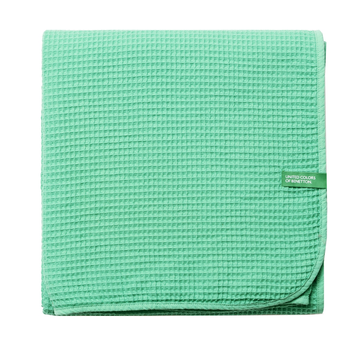 Benetton - Cobertor 140x190cm 200gsm 100% algodão verde