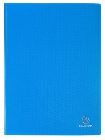 Exacompta Cod. 8560E - Portalistini OPAK con copertina flessibile in polipropilene 60 buste leggermente goffrate - A4 Col. assortiti  - Conf. da 8