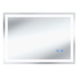 thumbnail of tectake Miroir de salle de bain LED CLARA réglable avec 3 couleurs de lumière - 50 x 70 cm gris anthracite