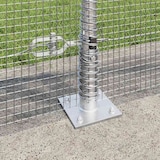 thumbnail of vidaXL Zaunpfosten Silber 10 x 0,8 m (12 x 12 mm Maschendraht) Stahl