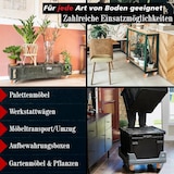 thumbnail of PRIOstahl 2 Lenkrollen + 2 Bremsrollen 38mm Orange Rollen Möbelrollen Spurlos & Leise Premium