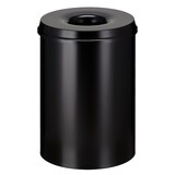 thumbnail of Vepa Bins Sicherheitspapierkorb 30 L Schwarz Stahl 3403467