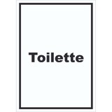 thumbnail of Toilette Schild mit Text Klo WC hochkant A6 (105x148mm)